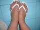 i miei piedi dopo una giornata di mare